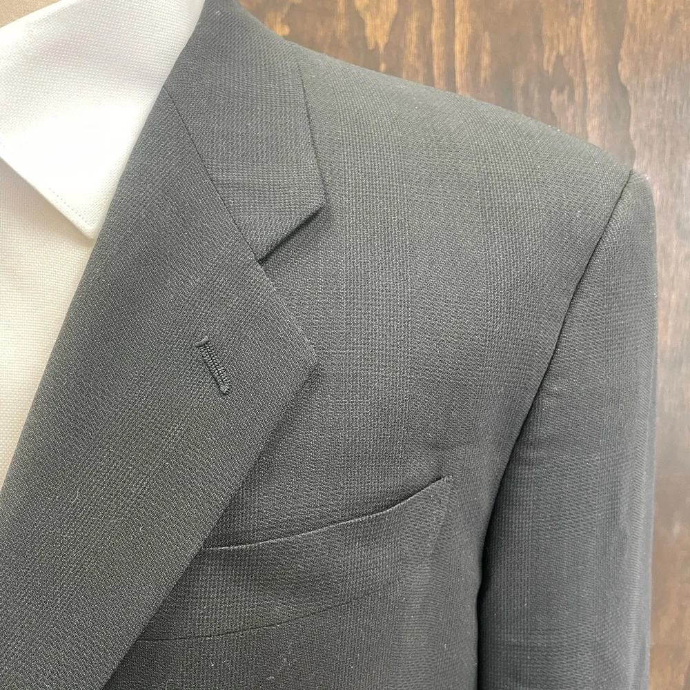 GIORGIO ARMANI LE COLLEZIONI Made in Italy Vintage Tonal Check 3-Btn Jacket 42 R